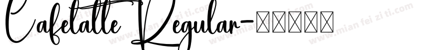 Cafelatte Regular字体转换
